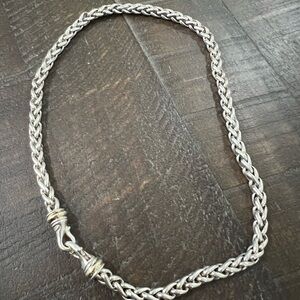 David Yurman 18K Gold & Sterling Silver Wheat Chain Necklace